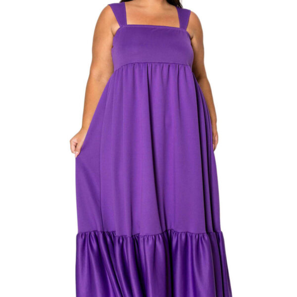 Angelika Ruffled Hem Maxi Dress