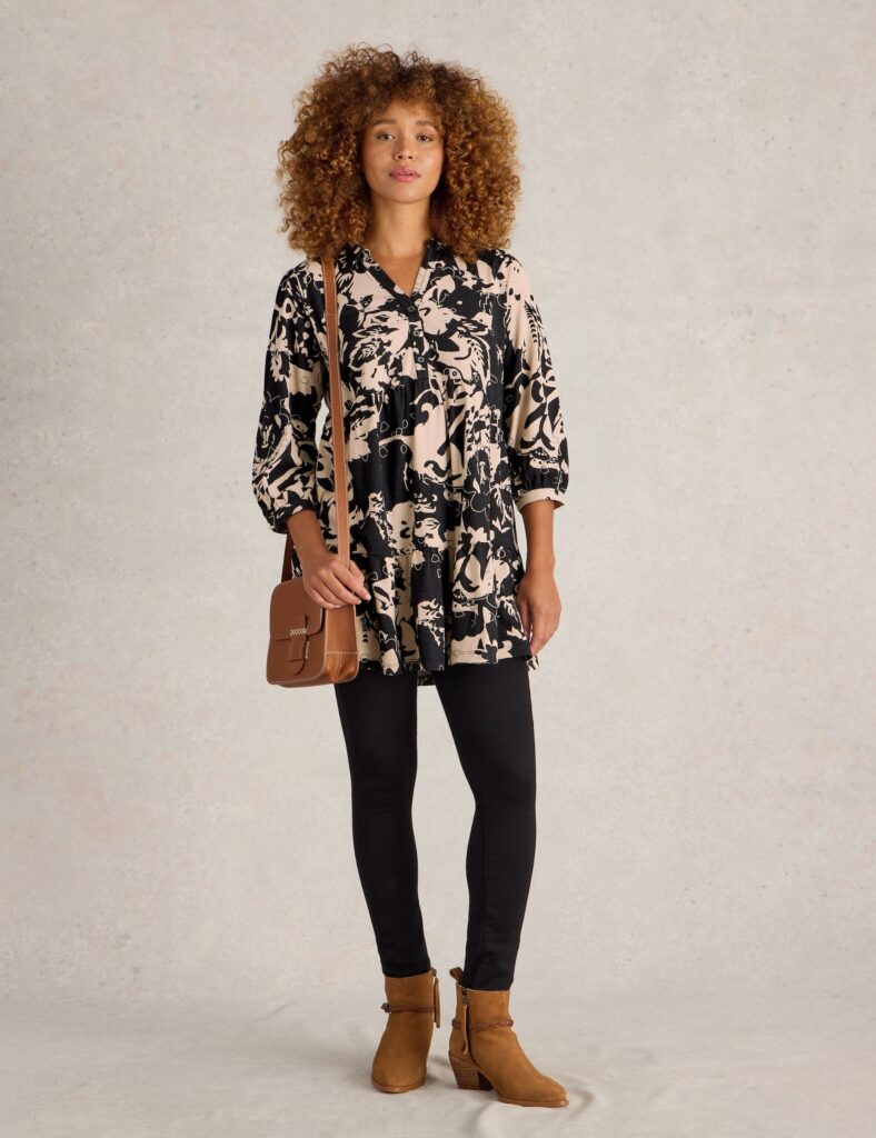 Pure Cotton Jersey Printed Tunic