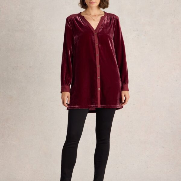 Velvet V-Neck Tunic